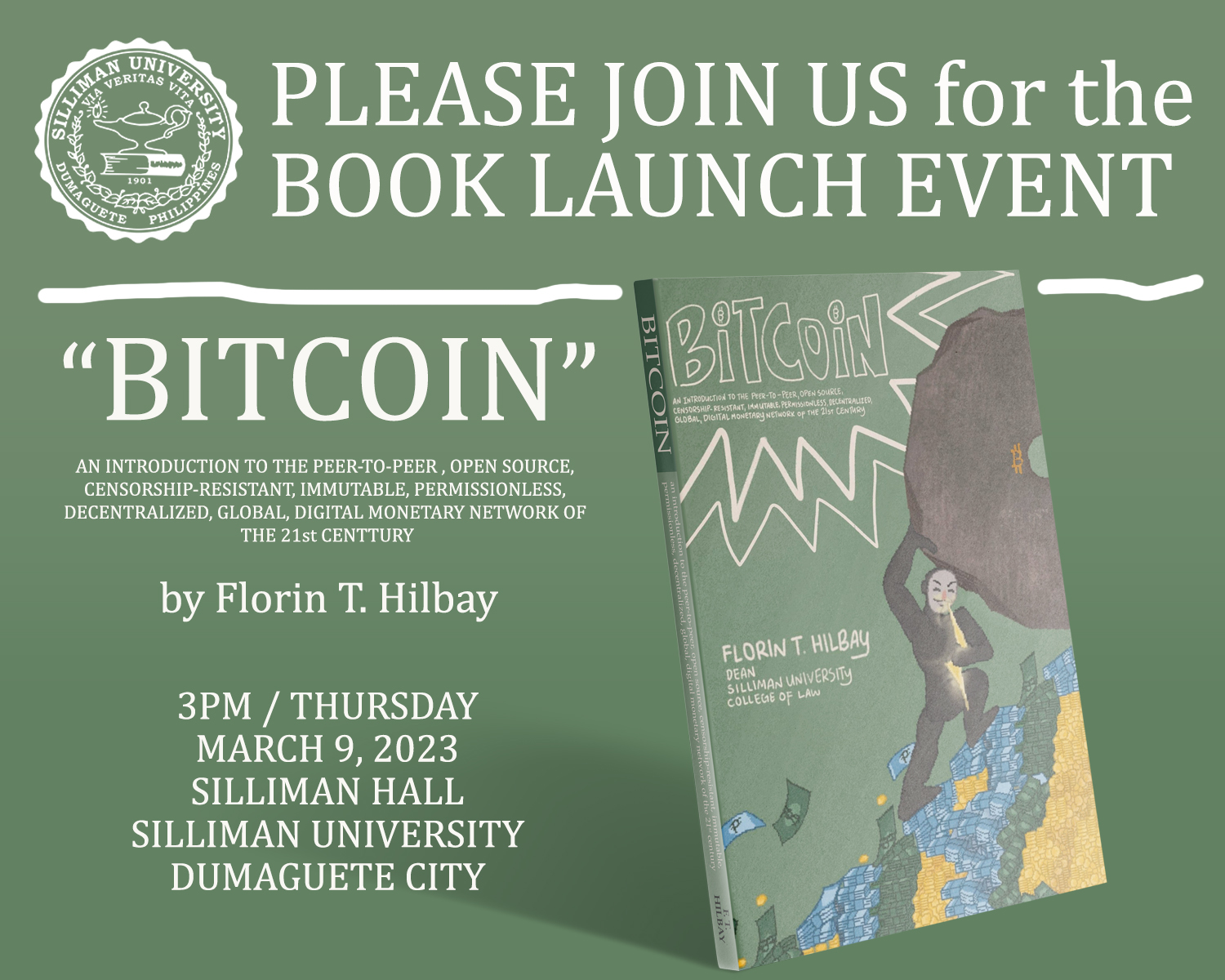 Book Launch Event for “Bitcoin” by Florin T. Hilbay