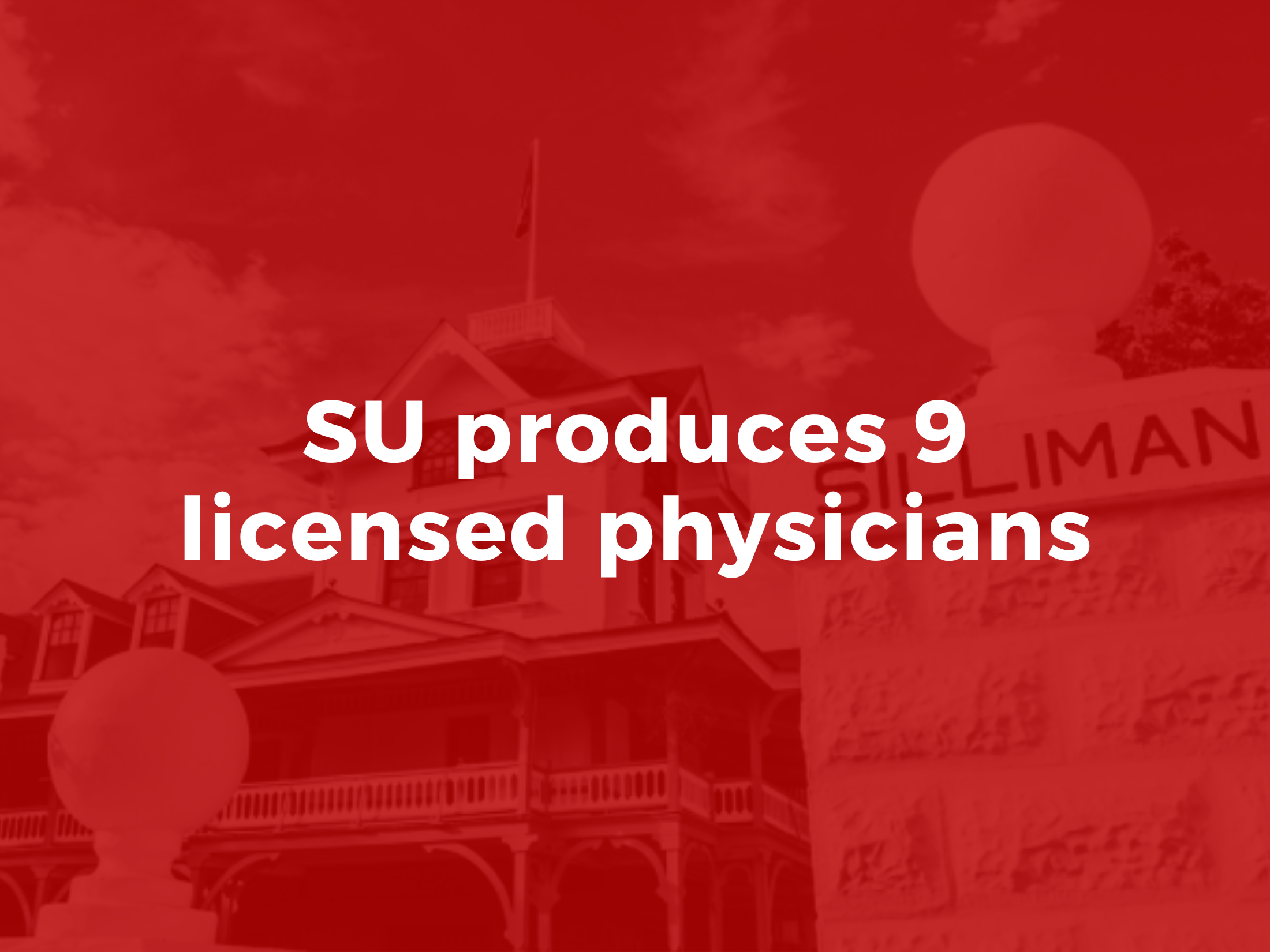 SU produces 9 licensed physicians
