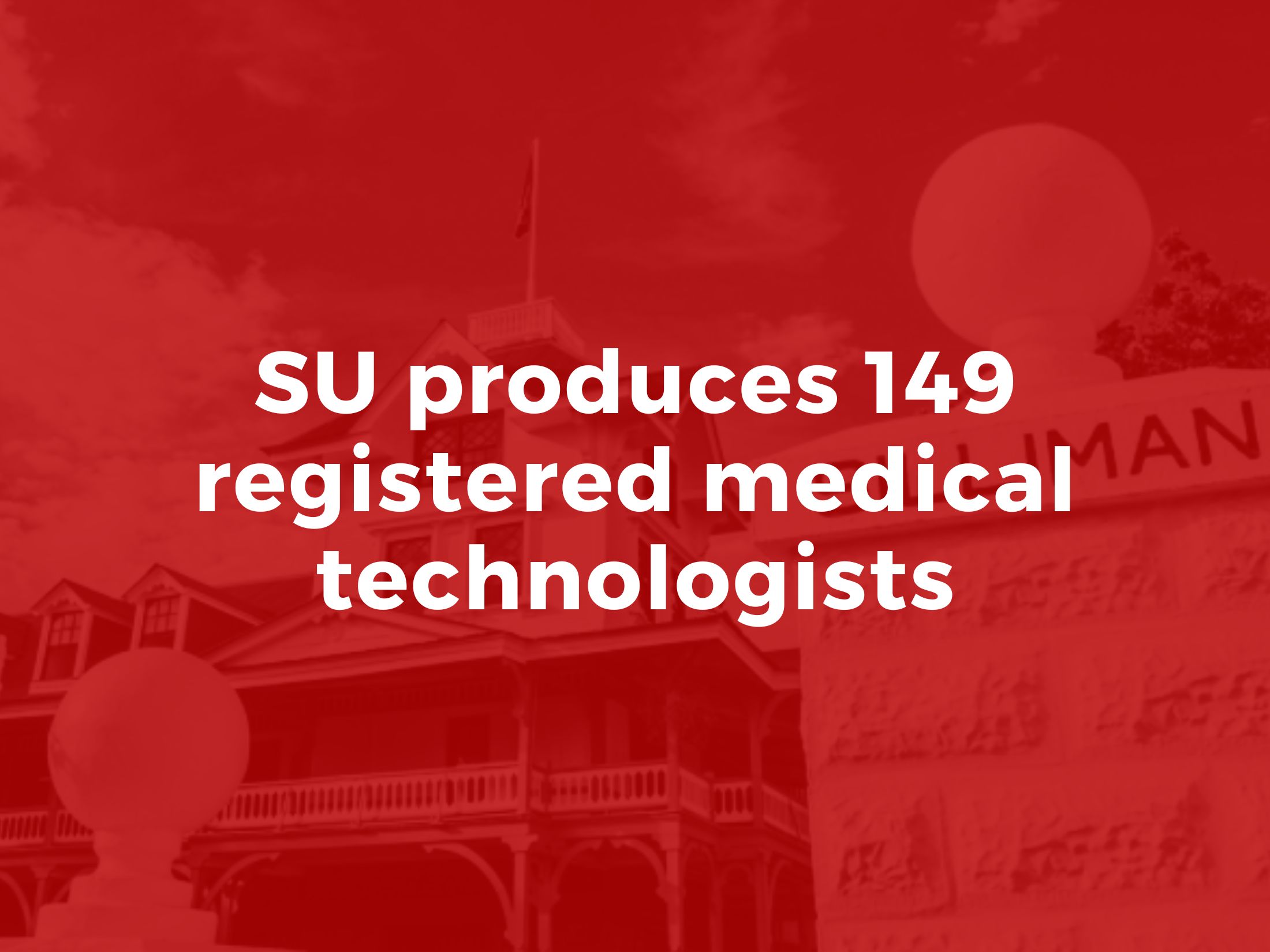 SU produces 149 registered medical technologists