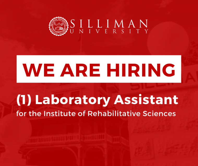 Job Opening: one (1) Laboratory Assistant for the Institute of Rehabilitative Sciences