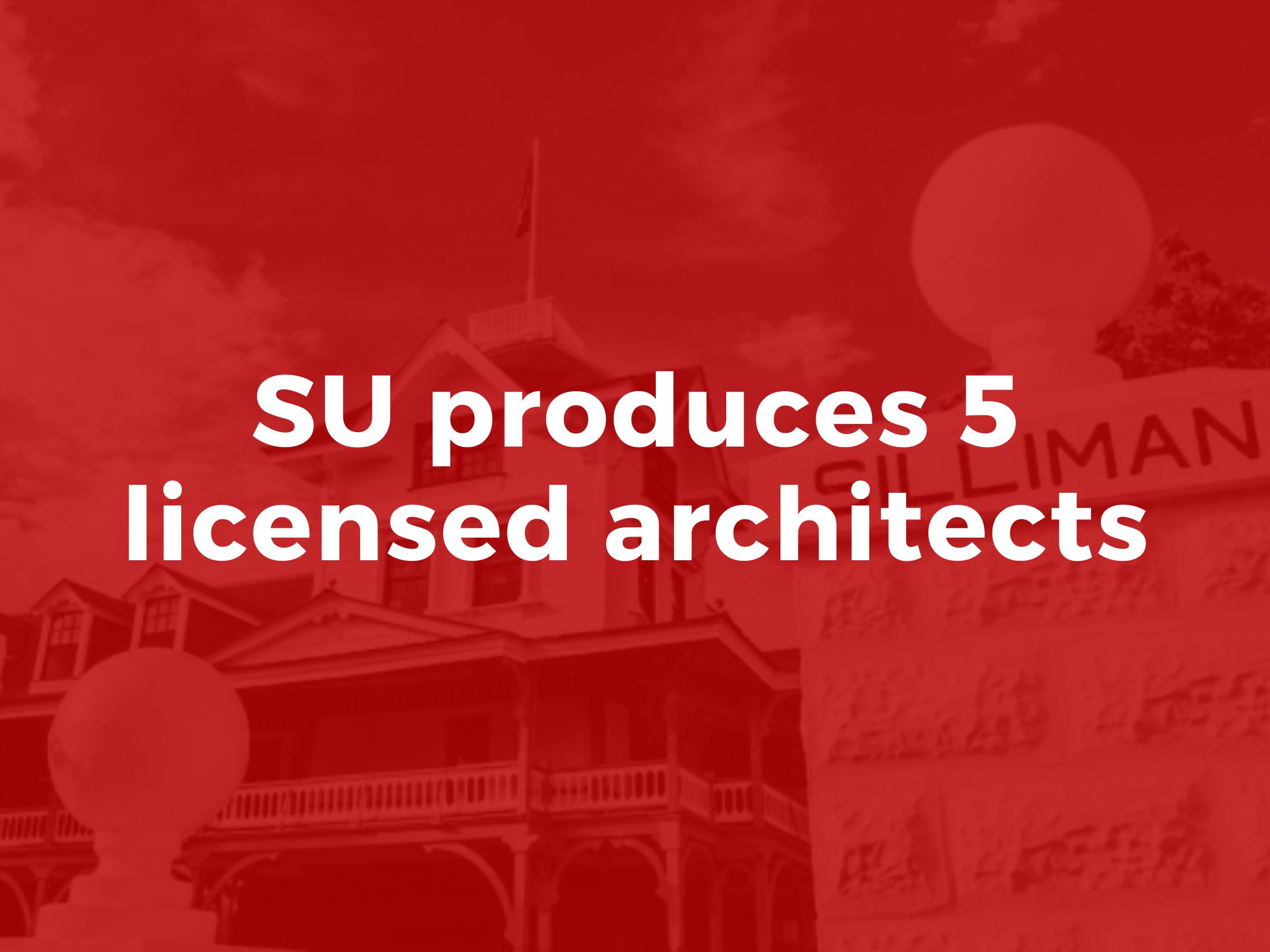 SU produces 5 licensed architects