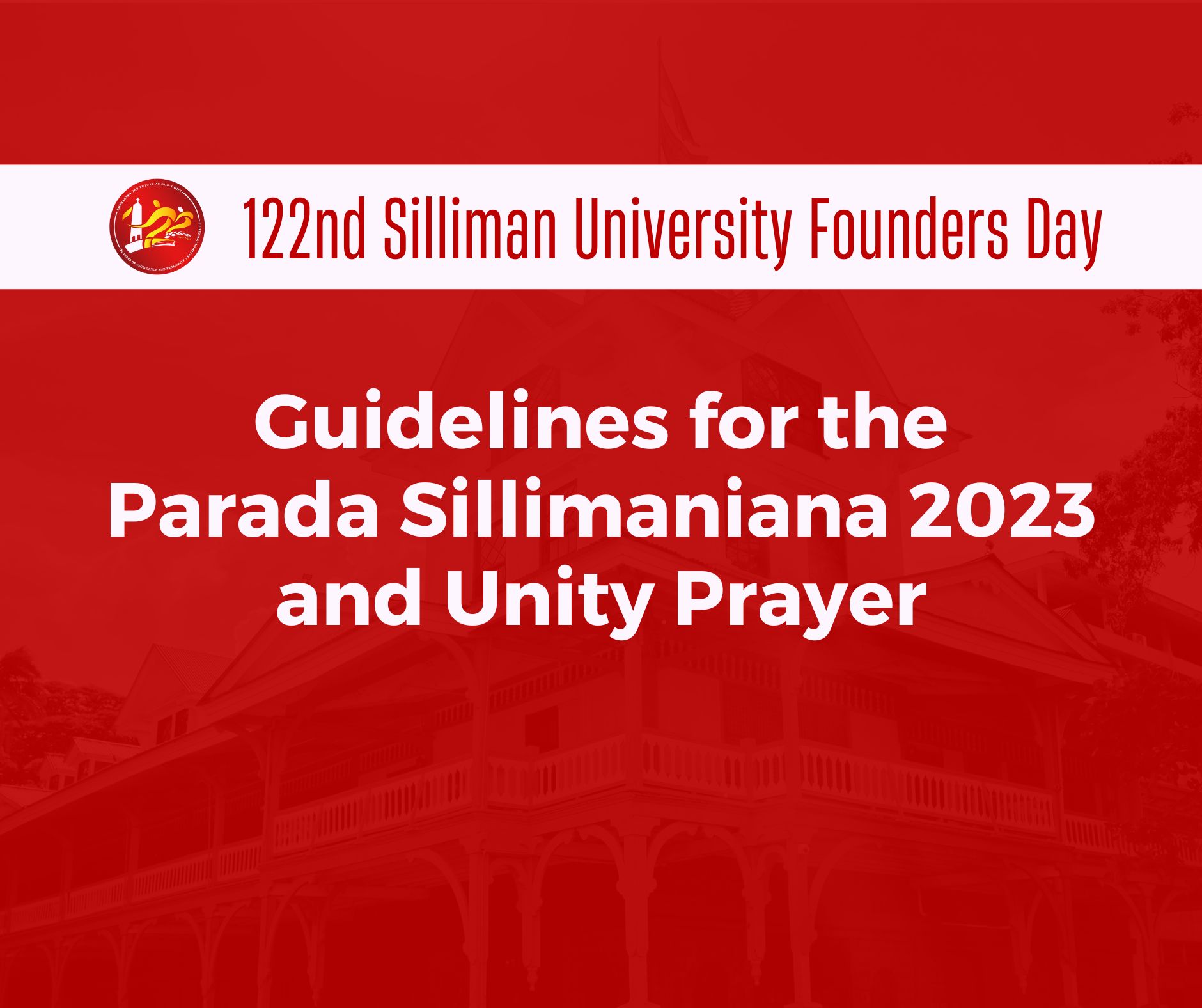 Guidelines for the Parada Sillimaniana 2023 and Unity Prayer