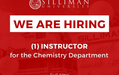 Silliman University is hiring one (1) Instructor for Chemistry Department