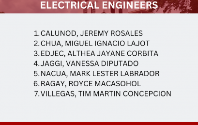 Congratulations to our new licensed Electrical Engineers