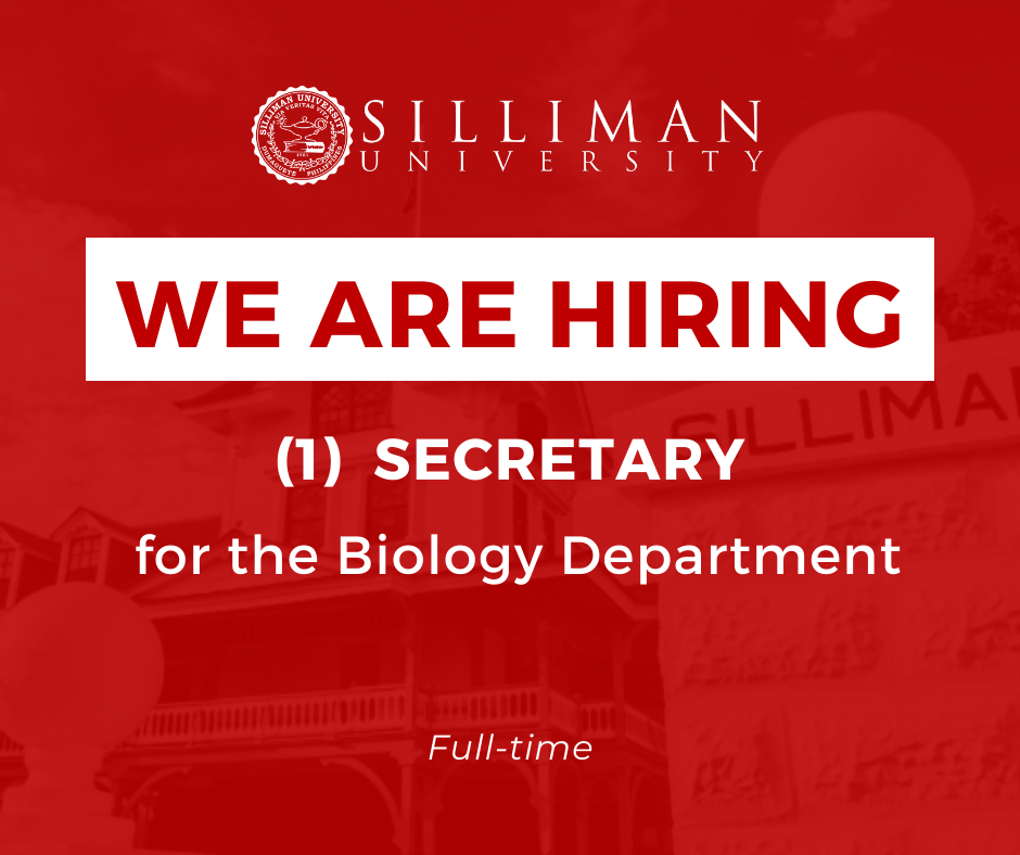 Hiring 1 full-time secretary for the Biology department
