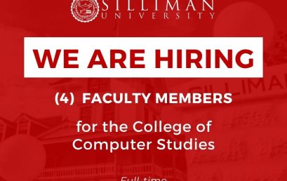 Hiring: four (4) full-time faculty members for the College of Computer Studies