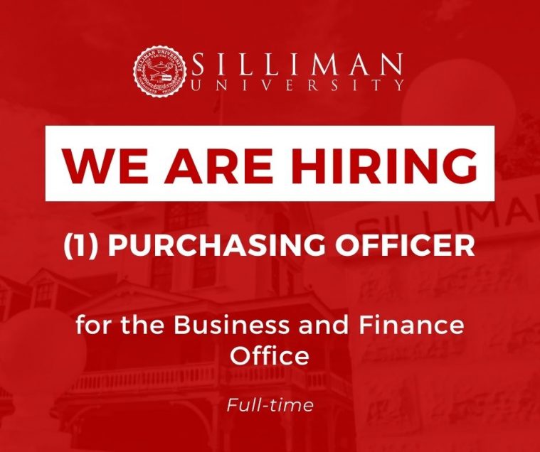 HIRING: One (1) Purchasing Officer for the Business and Finance Office