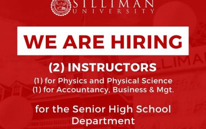 HIRING: Two (2) Full-time Instructors for the Senior High School department
