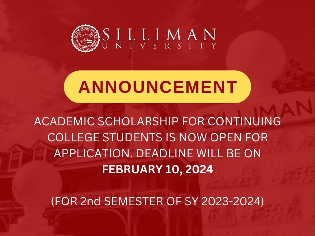 Academic Scholarship for continuing college students is now open for application