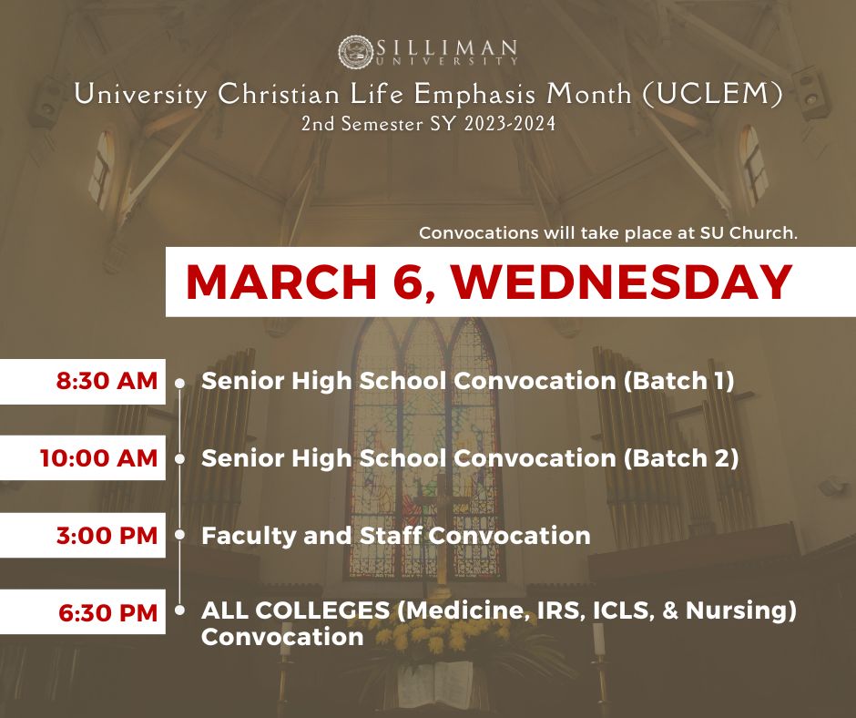 The University Christian Life Emphasis Month (UCLEM) is here!