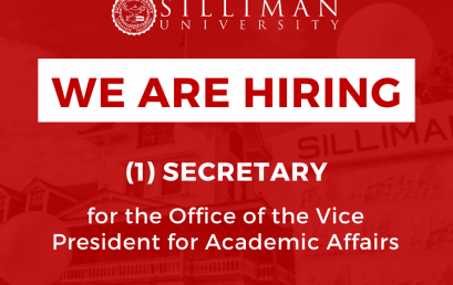 HIRING: one (1) full-time Secretary for the Office of the Vice President for Academic Affairs