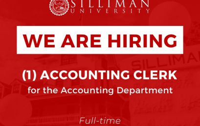 The Accounting Department is hiring one (1) full-time Accounting Clerk