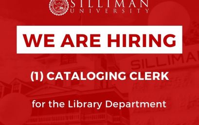 Hiring: The Library Department is hiring one (1) full-time Catalog Clerk