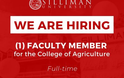 Silliman University is hiring one (1) Full-time faculty member for the College of Agriculture