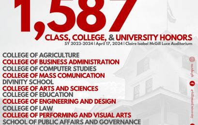 Silliman University (SU) congratulates all our 1,587 students from the different SU colleges recognized at the 66th Annual Honors Day Convocation
