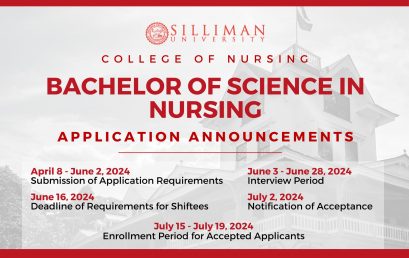 The Silliman University College of Nursing (SUCN) is opening its application process for the SY 2024-2025 beginning next week!