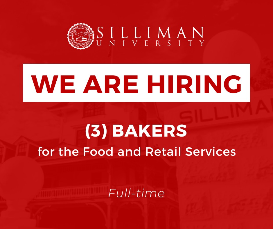 The Silliman University (SU) Cafeteria is hiring three (3) full-time bakers for its Food and Retail Services!