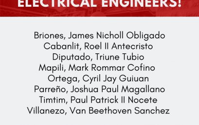 The College of Engineering and Design produced eight (8 ) newly licensed electrical engineers in the April 2024 Electrical Engineers Licensure Examination Results