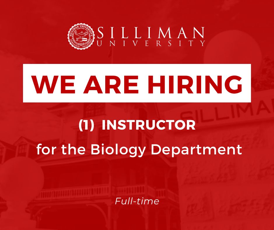 HIRING: 1 Full-time Instructor for the Biology Department