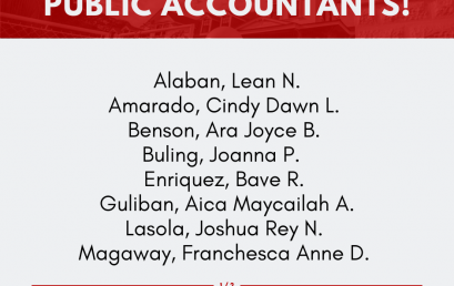 College of Business Administration produced sixteen (16) new Certified Public Accountants