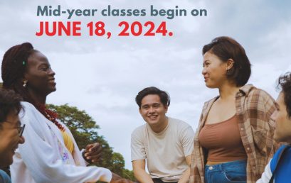 Mid-year 2023-2024 classes officially start TOMORROW, JUNE 18, 2024