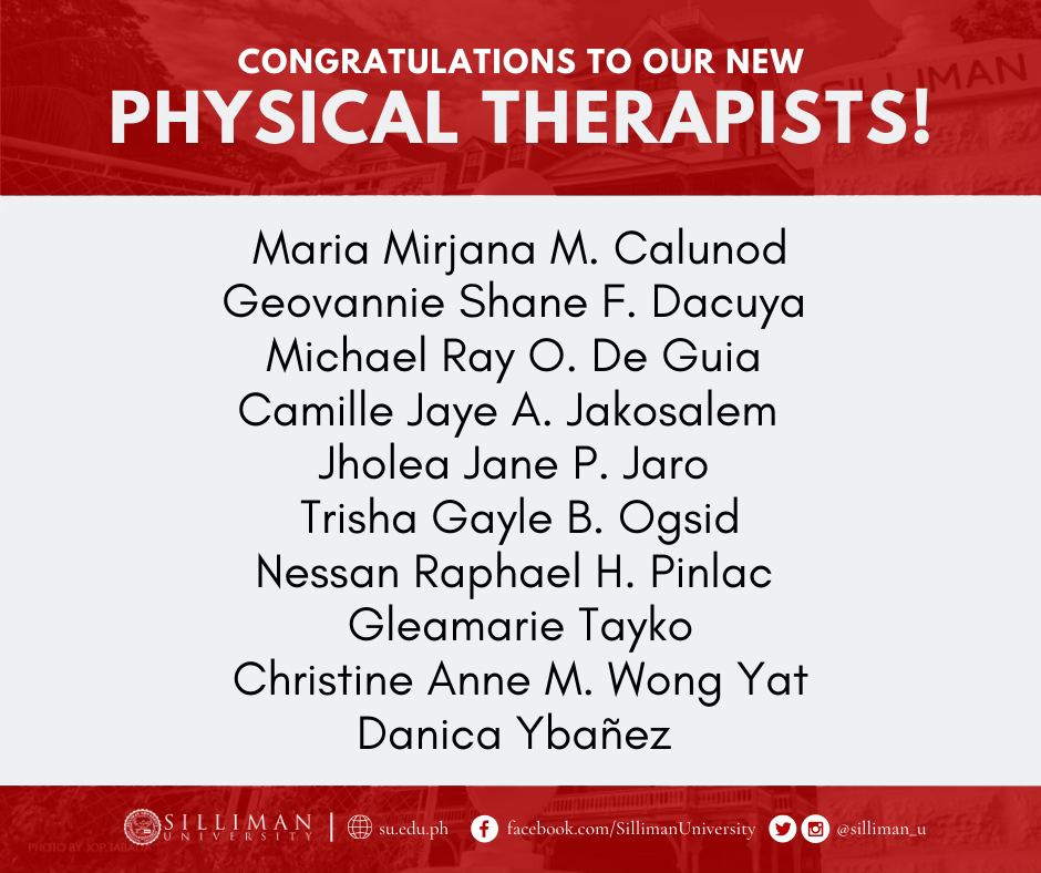 Institute of Rehabilitative Sciences (IRS) produced ten (10) new Licensed Physical Therapists during the June 2024 Physical Therapy Licensure Examination