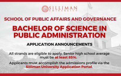 School of Public Affairs and Governance (SPAG) is now accepting Bachelor of Science in Public Administration and Bachelor of Science in Foreign Affairs applications for SY 2024-2025