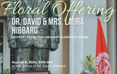 In celebration of the 123rd Founders Day this month, Silliman University (SU) invites everyone to the 9th Floral Offering for Dr. David and Mrs. Laura Hibbard
