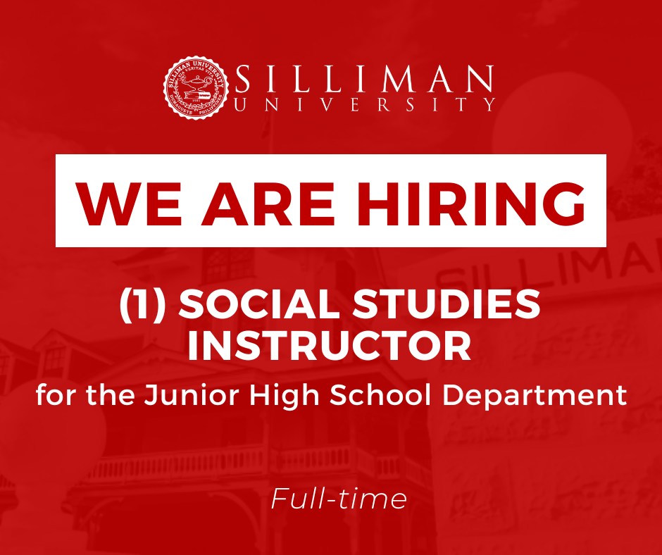 HIRING: One (1) Full-time Social Studies Instructor