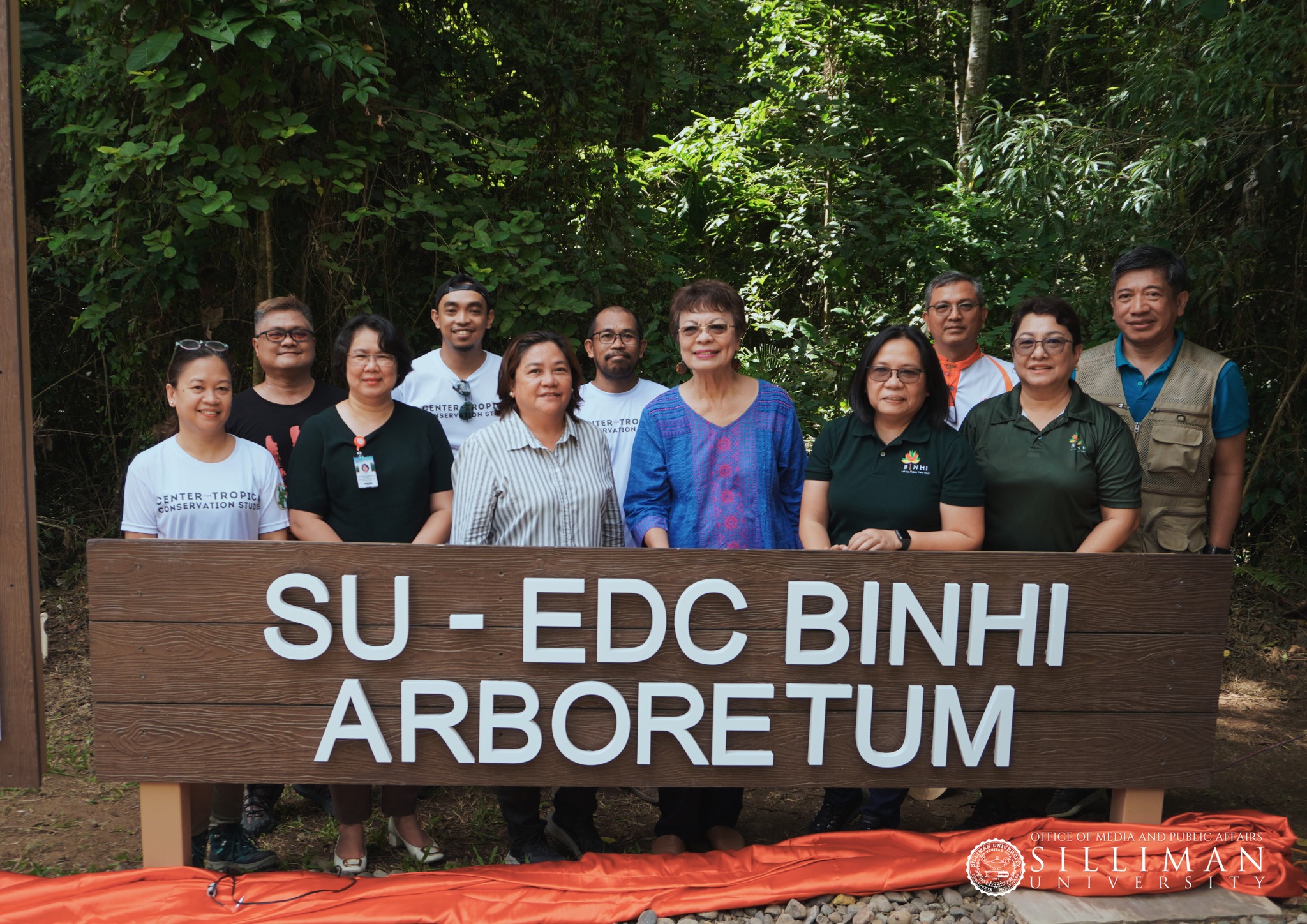 SU and EDC unveil Palinpinon arboretum marker