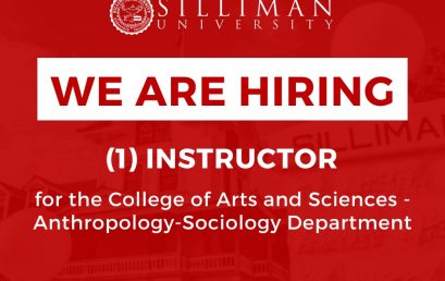 Silliman University College of Arts and Sciences (CAS) – Anthropology-Sociology Department is looking for a Full-time Instructor