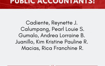 College of Business Administration (CBA) produced five (5) new certified public accountants