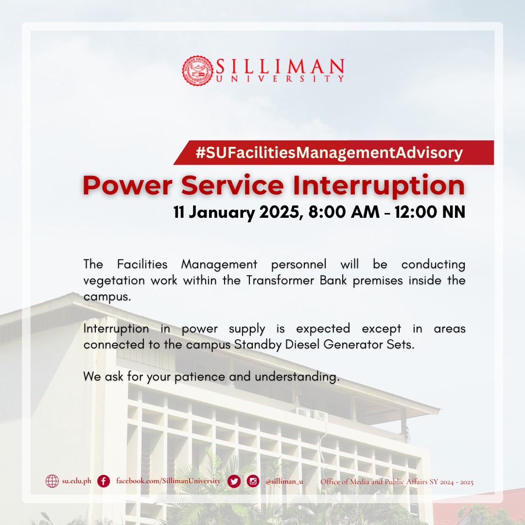 FMAS announces that there will be a Power Service Interruption on January 11, 2025