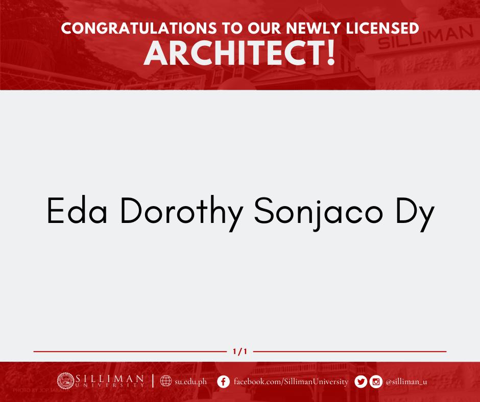 College of Engineering and Design – Architecture Department produced a newly licensed architect during the January 2025 Licensure Examination for Architects