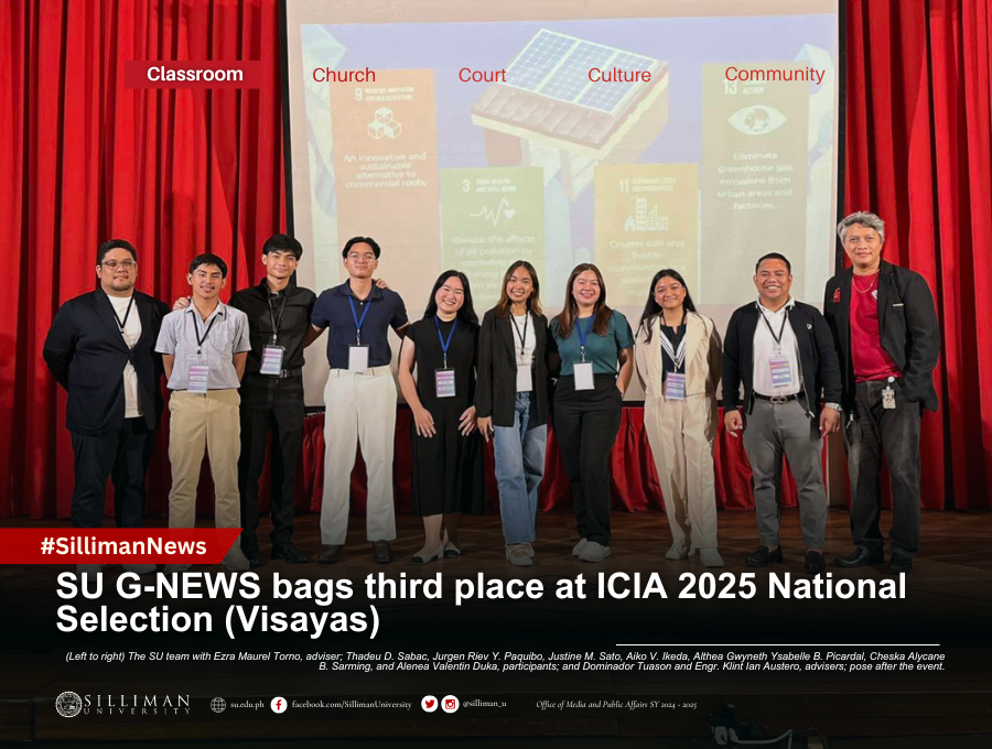 SU G-NEWS bags third place at ICIA 2025 National Selection (Visayas)