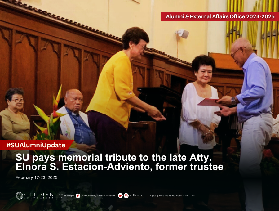 SU pays memorial tribute to Atty. Elnora S. Estacion-Adviento, former trustee