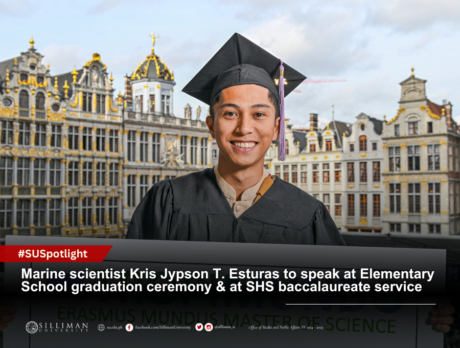 Marine scientist Krys Jypson T. Esturas to speak at Elementary School graduation ceremony & at SHS baccalaureate service Marine scientist Krys Jypson T. Esturas to speak at Elementary School graduation ceremony & at SHS baccalaureate service
