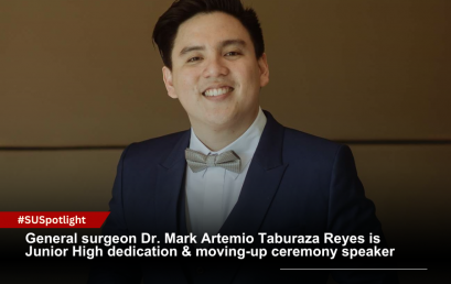 General surgeon Dr. Mark Artemio Taburaza Reyes is Junior High dedication & moving-up ceremony speaker
