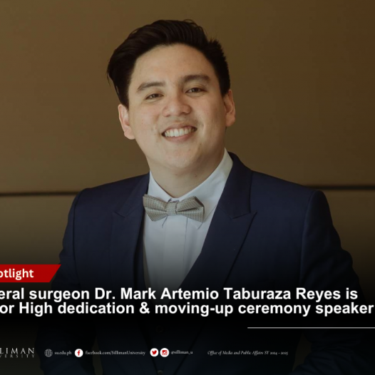 General surgeon Dr. Mark Artemio Taburaza Reyes is Junior High dedication & moving-up ceremony speaker