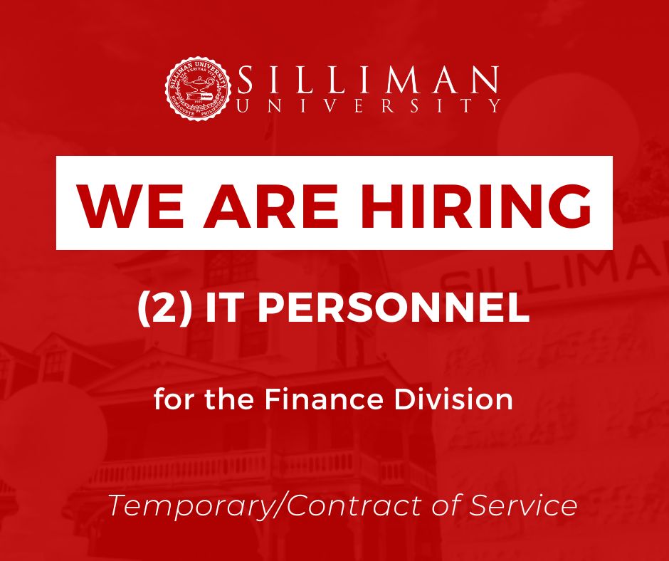 SU Finance Division is hiring two (2) IT Personnel for a temporary/contract of service role SU Finance Division is hiring two (2) IT Personnel for a temporary/contract of service role