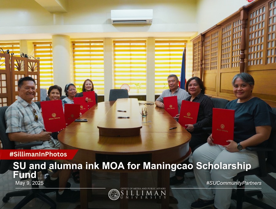 SU and alumna ink MOA for Maningcao Scholarship Fund SU and alumna ink MOA for Maningcao Scholarship Fund