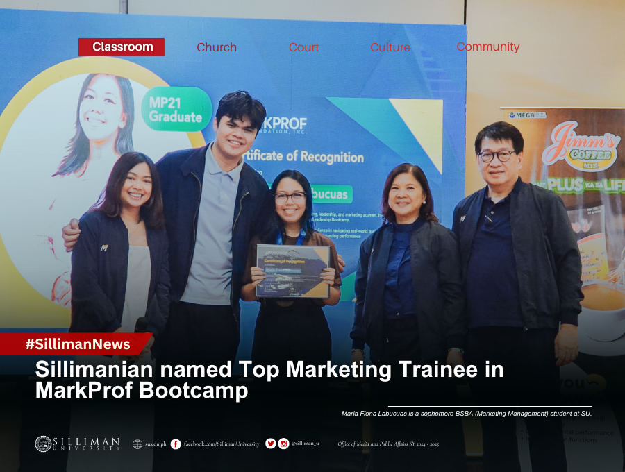 Sillimanian named Top Marketing Trainee in MarkProf Bootcamp Sillimanian named Top Marketing Trainee in MarkProf Bootcamp