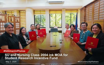 SU and Nursing class 2004 ink MOA for Student Research Incentive Fund