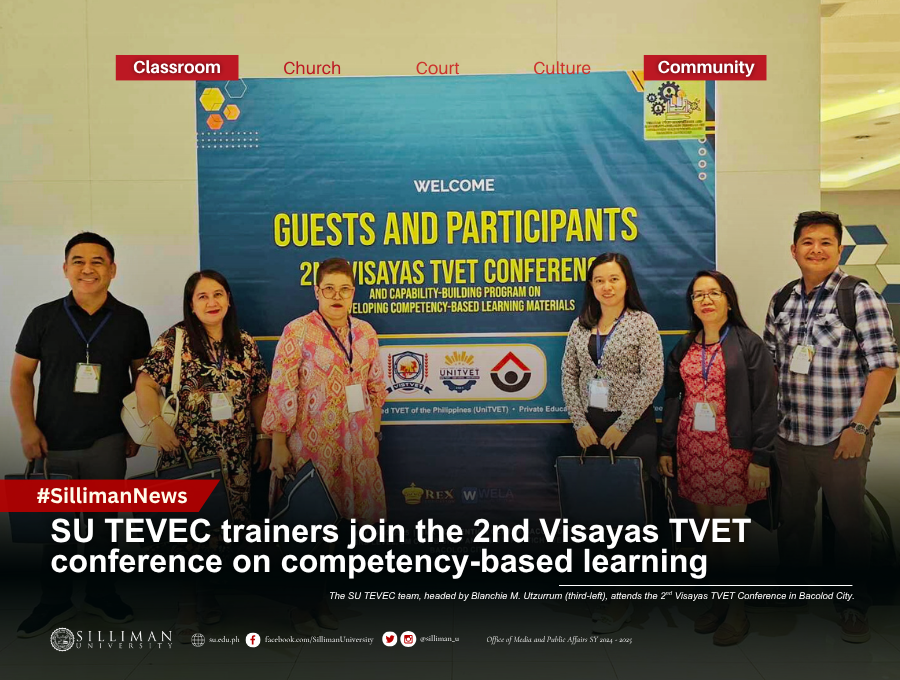 SU TEVEC trainers join the 2nd Visayas TVET conference on competency-based learning SU TEVEC trainers join the 2nd Visayas TVET conference on competency-based learning