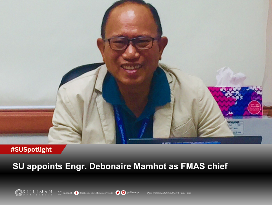 SU appoints Engr. Debonaire Mamhot as FMAS chief SU appoints Engr. Debonaire Mamhot as FMAS chief