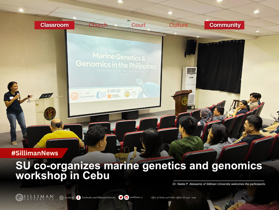 SU co-organizes marine genetics and genomics workshop in Cebu SU co-organizes marine genetics and genomics workshop in Cebu
