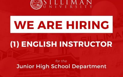 SU Junior High School Department is hiring a full-time English Instructor