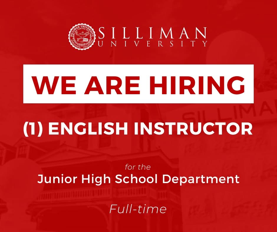 SU Junior High School Department is hiring a full-time English Instructor SU Junior High School Department is hiring a full-time English Instructor