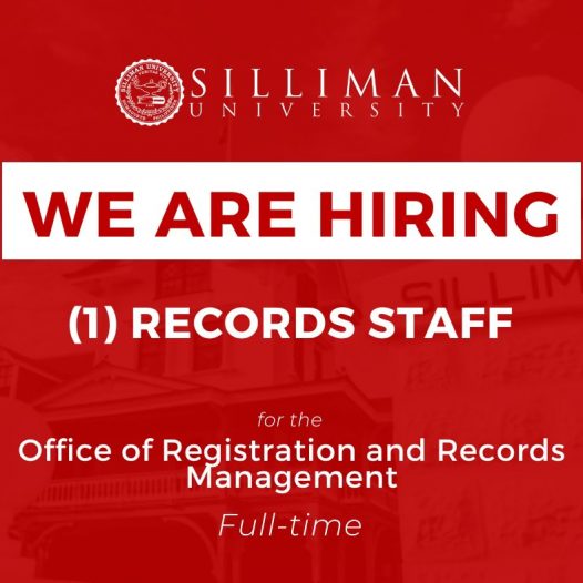 SU Office of Registration and Records Management (ORRM) is hiring a full-time records staff