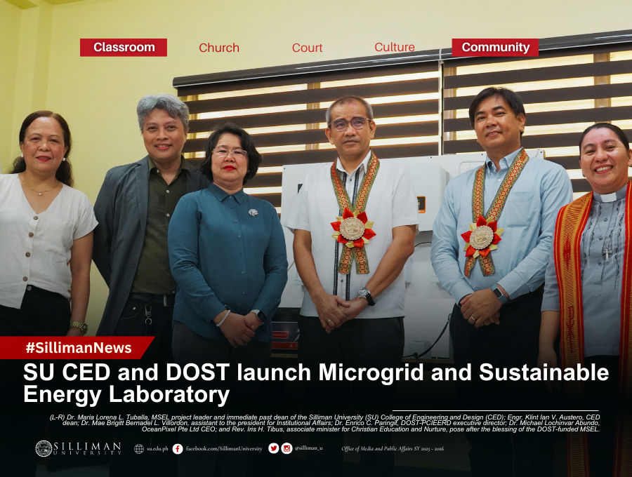 SU CED and DOST launch Microgrid and Sustainable Energy Laboratory SU CED and DOST launch Microgrid and Sustainable Energy Laboratory